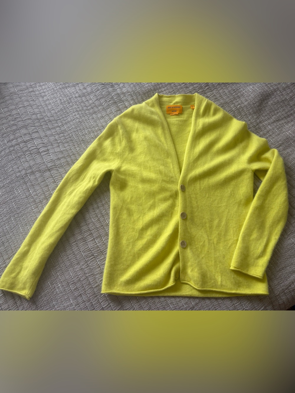 GUEST IN RESIDENCE Bright Yellow 
💯 Cashmere Cardigan - S